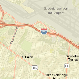 St. Louis International Airport 23 Main Terminal Saint Louis  Street Map