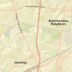 Moline Acres Street Map