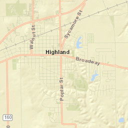 719 Cypress Street, Highland, IL 62249 Street Map