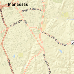 Manassas Street Map