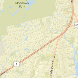 Hybla Valley Street Map