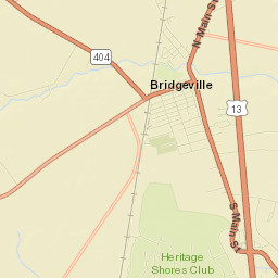 Bridgeville Street Map
