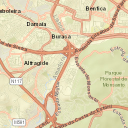 Alfragide Street Map