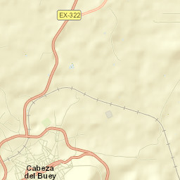 Cabeza del Buey Street Map