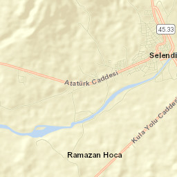 Selendi Street Map