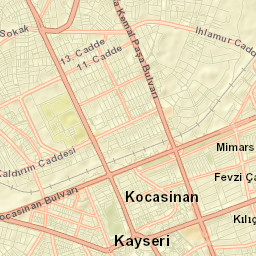 Kayseri Street Map