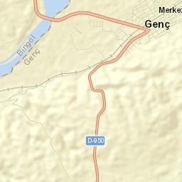 Genç Street Map