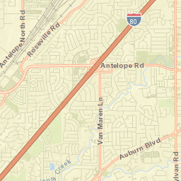 Antelope Street Map