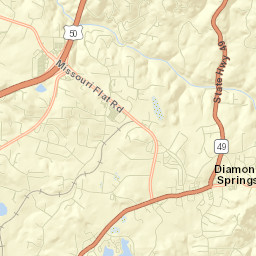 Diamond Springs Street Map