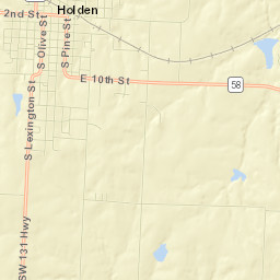 1800 South Lexington Street, Holden, MO Street Map