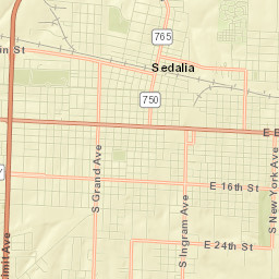 Sedalia Street Map