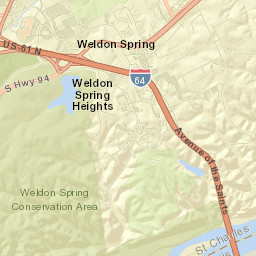 Weldon Spring Street Map