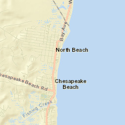 Chesapeake Beach Street Map