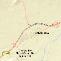 Beneixama Street Map