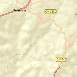 Benissa Street Map