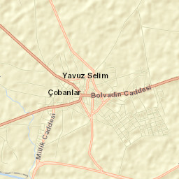 Çobanlar İlçesi Street Map