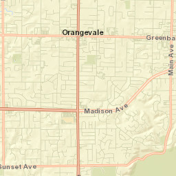 Orangevale Street Map