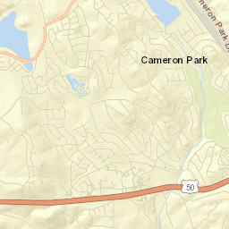 Cameron Park Street Map