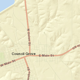 Council Grove Street Map