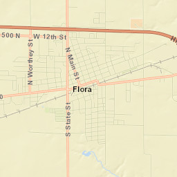 Flora Street Map