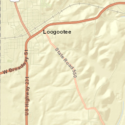 Loogootee Street Map