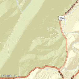 Pendleton County Street Map