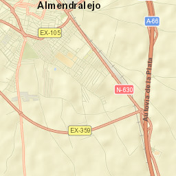 Almendralejo Street Map