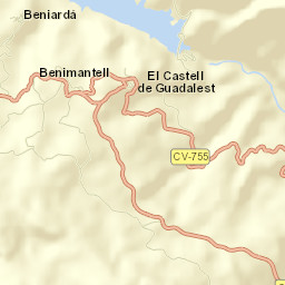 Benimantell Street Map