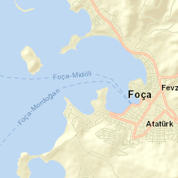 Foça Street Map
