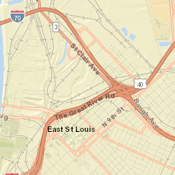 1900-1998 Belmont Avenue, East St. Louis Street Map