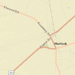 Hurlock Street Map