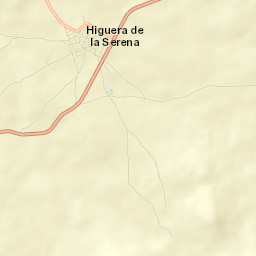 Higuera de la Serena Street Map