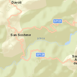 San Sostene Street Map