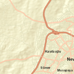 Nevşehir Street Map