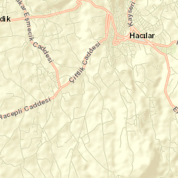 Hacılar Street Map