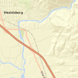 Healdsburg Street Map