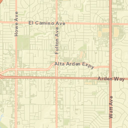 Arden-Arcade Street Map
