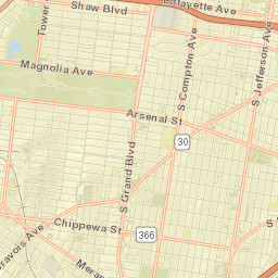 3540-3564 Hartford St St. Louis MO Street Map