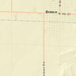 Breese Street Map