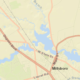 Millsboro Street Map