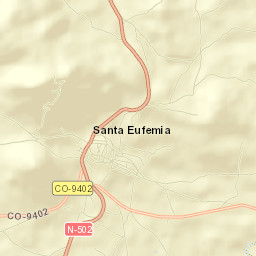 Santa Eufemia Street Map