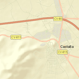 Castalla Street Map