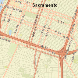 Sacramento Street Map