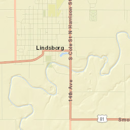 Lindsborg Street Map