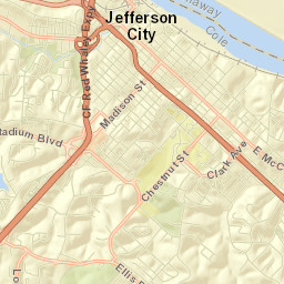 201 W Capitol Ave Jefferson City MO Street Map