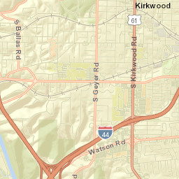 Kirkwood, MO, USA Street Map
