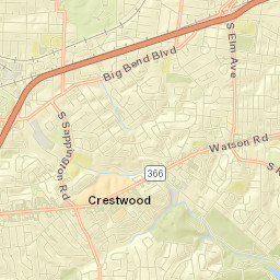 Crestwood Street Map