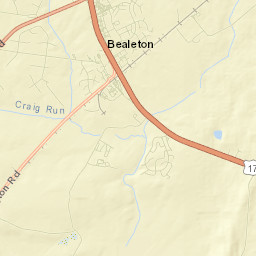 Bealeton Street Map