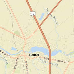 Laurel Street Map