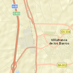Villafranca de los Barros Street Map